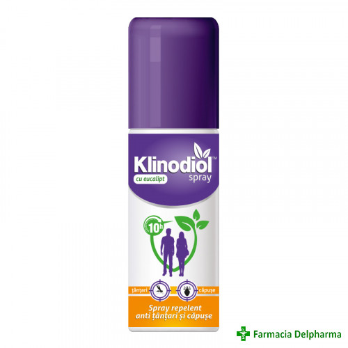 Spray pentru adulti impotriva tantarilor si capuselor Klinodiol x 100 ml, Klintensiv