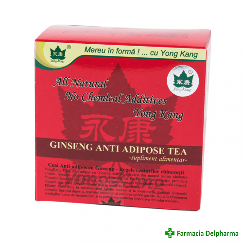 Ceai antiadipos cu Ginseng x 30 plicuri, Yong Kang
