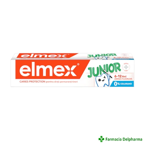 Pasta de dinti Caries Protection Junior x 75 ml, Elmex