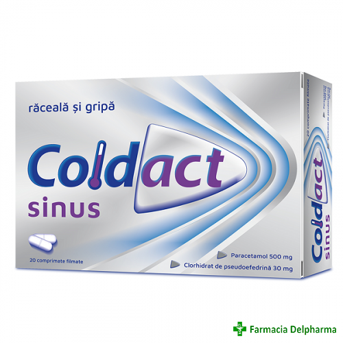 Coldact Sinus 500 mg/30 mg x 20 compr., Terapia