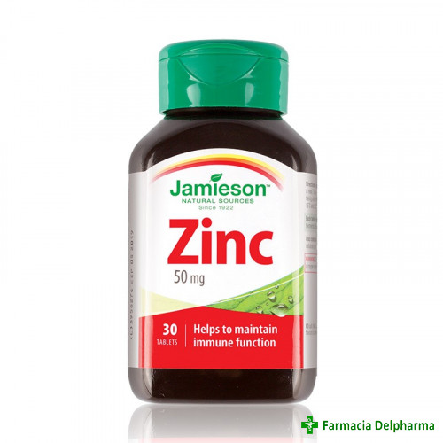 Zinc 50 mg x 30 compr., Jamieson