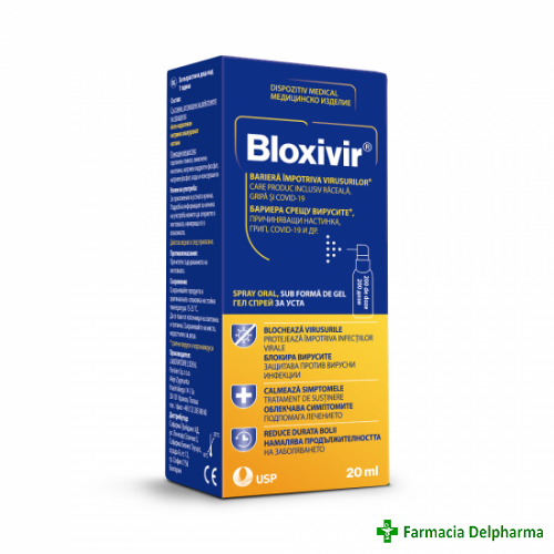 Bloxivir spray oral gel x 20 ml, USP