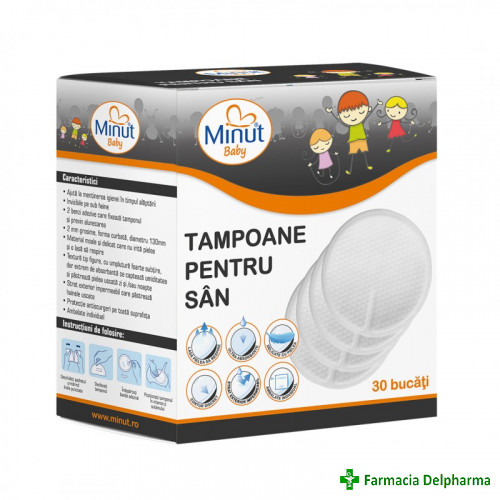 Tampoane pentru san x 30 buc., Minut