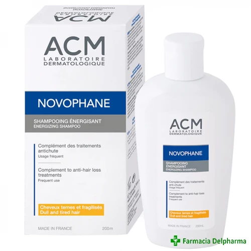 Sampon energizant Novophane x 200 ml, ACM