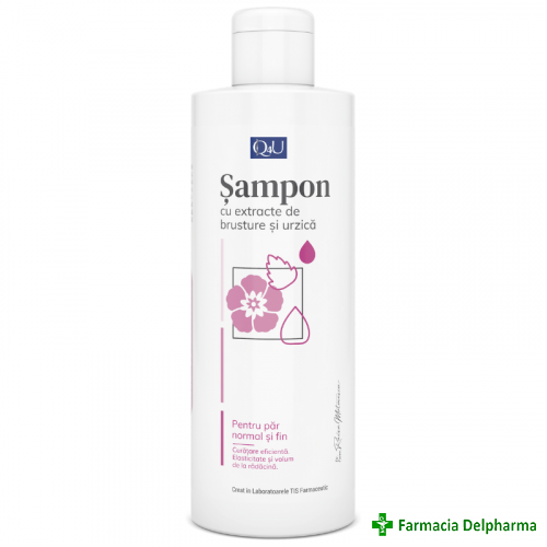 Sampon cu Brusture si Urzica Q4U x 250 ml, Tis Farmaceutic