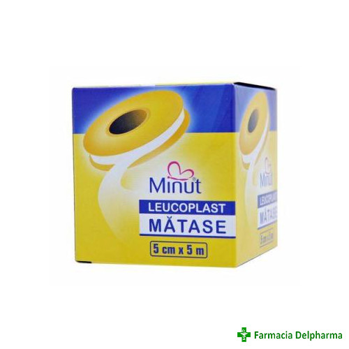 Banda adeziva suport matase 5 cm x 5 m x 1 buc., Minut