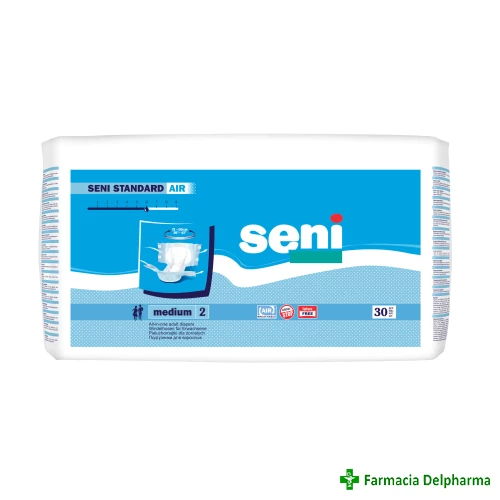 Scutece pentru adulti Seni Standard Air Medium x 30 buc., Seni