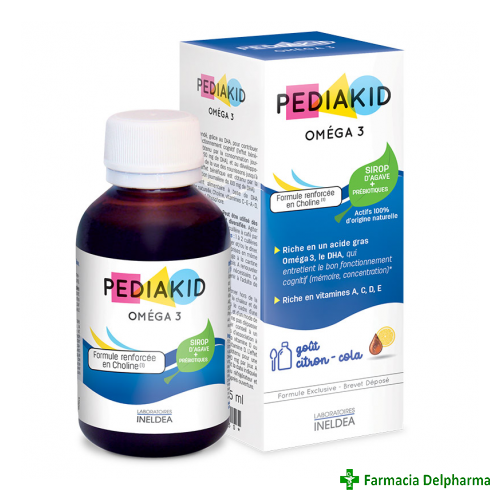 Pediakid Omega 3 sirop x 125 ml, Laboratoires Ineldea