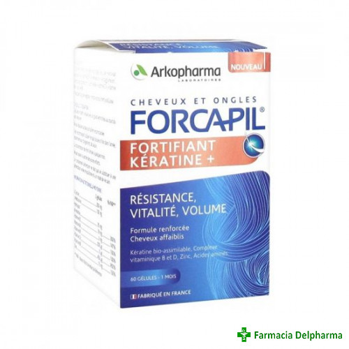 Forcapil Fortifiant Keratine+ x 60 caps., Arkopharma