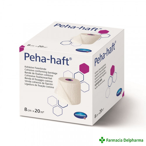 Peha-Haft fasa elastica autoadeziva 8 cm x 20 m x 1 buc., Hartmann