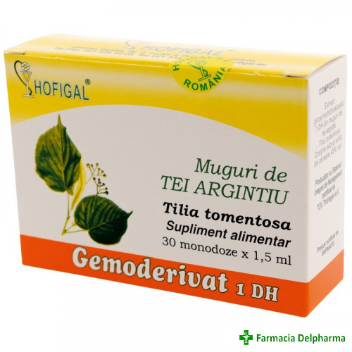 Gemoderivate Muguri de Tei Argintiu x 30 doze, Hofigal