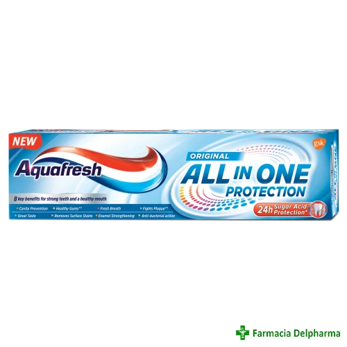 Pasta de dinti All in One Protection Original x 75 ml, Aquafresh