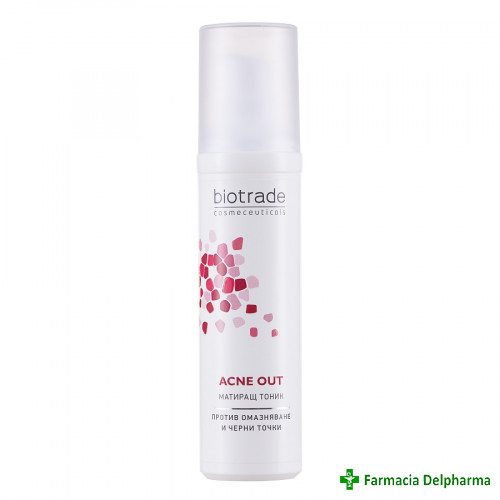 Lotiune tonica matifianta Acne Out x 60 ml, Biotrade