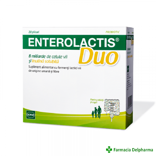 Enterolactis Duo x 20 plicuri, Sofar