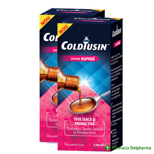 ColdTusin sirop tuse x 120 ml 1+1 gratis, Perrigo