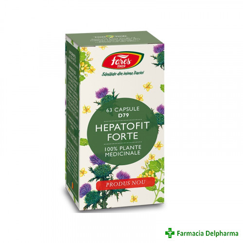 Hepatofit Forte D79 x 63 caps., Fares