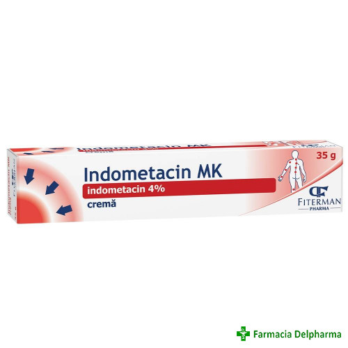 Indometacin crema 40 mg/g x 35 g, Fiterman