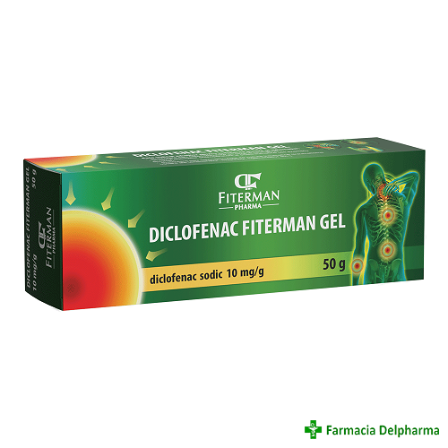 Diclofenac gel 10 mg/g x 50 g, Fiterman