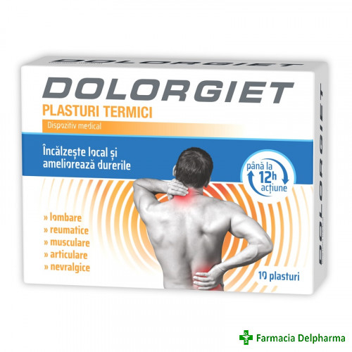 Dolorgiet plasturi termici x 10 buc., Zdrovit