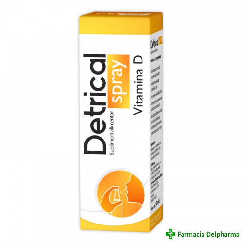 Detrical Vitamina D3 400UI spray x 30 ml, Zdrovit