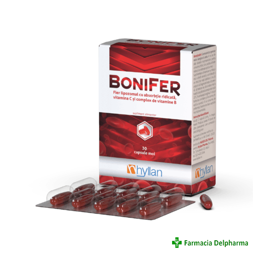 BoniFer (fier lipozomal) x 30 caps. moi, Hyllan