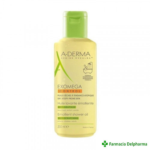 Exomega Control ulei de dus A-Derma x 200 ml, Pierre Fabre