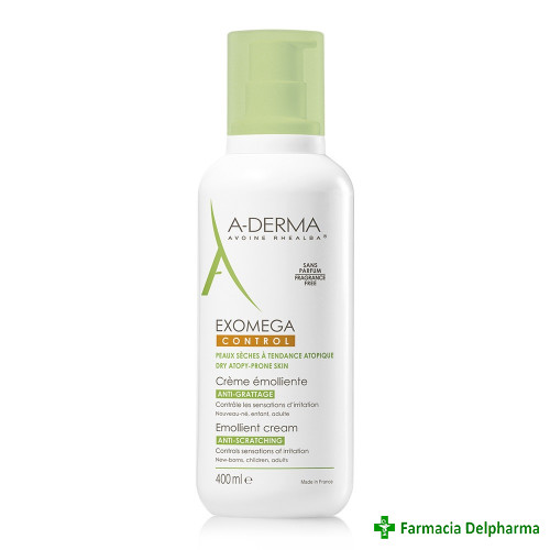 Exomega Control crema emolienta A-Derma x 400 ml, Pierre Fabre