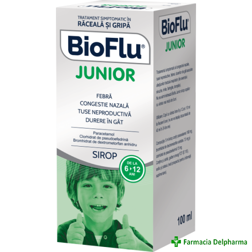 BioFlu Junior sirop x 100 ml, Biofarm