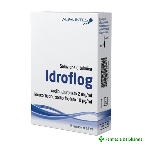 Idroflog solutie oftalmica 15 monodoze x 0.5 ml, Alfa Intes