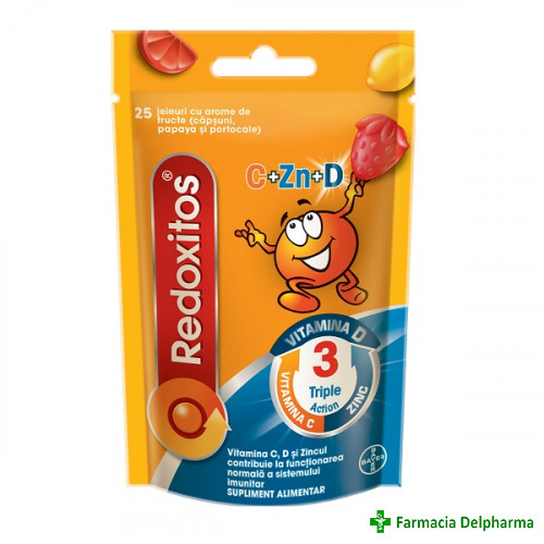 Redoxitos Triple Action jeleuri x 25 buc., Bayer