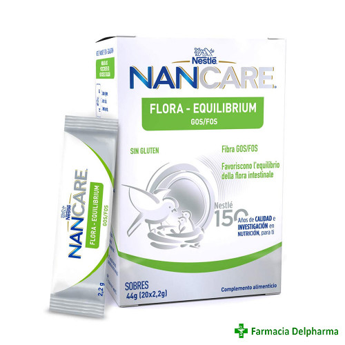 Probiotic Flora Equilibrium GOS/FOS NanCare 20 pliculete x 2.2 g, Nestle
