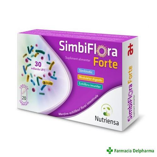 SimbiFlora Forte x 20 caps., Antibiotice