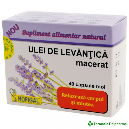 Ulei de Levantica macerat x 40 caps., Hofigal