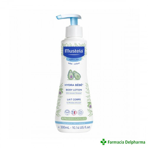 Lotiune de corp hidratanta pentru piele normala Hydra Bebe x 300 ml, Mustela