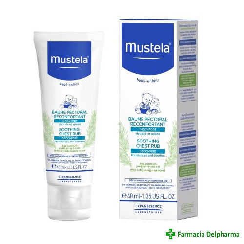 Balsam reconfortant pentru masaj pectoral x 40 ml, Mustela