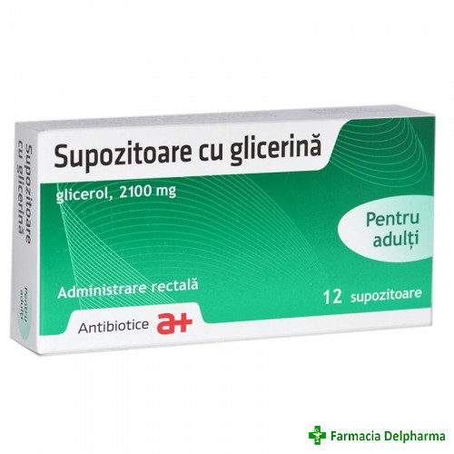Supozitoare cu glicerina adulti x 12 buc., Antibiotice