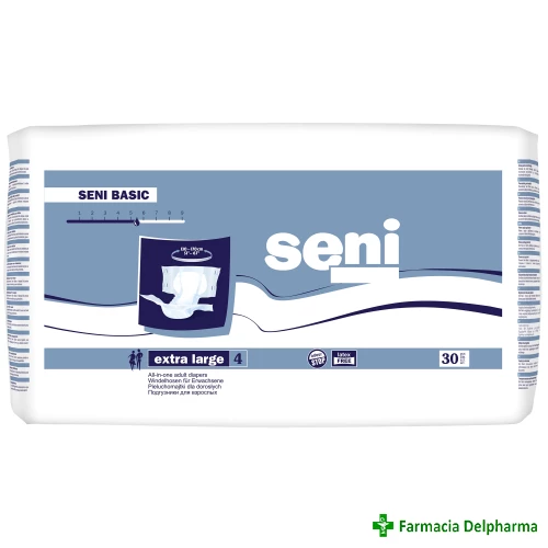 Scutece pentru adulti Seni Basic Extra Large x 30 buc., Seni