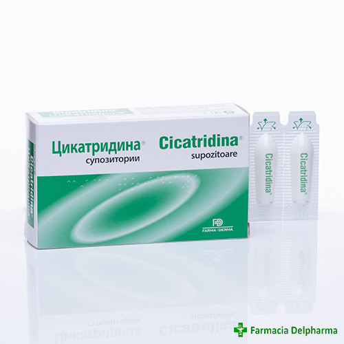 Cicatridina hemoroizi supozitoare x 10 buc