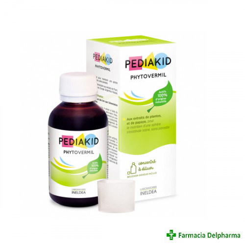 Pediakid Phytovermil sirop impotriva parazitilor intestinali x 125 ml, Laboratoires Ineldea