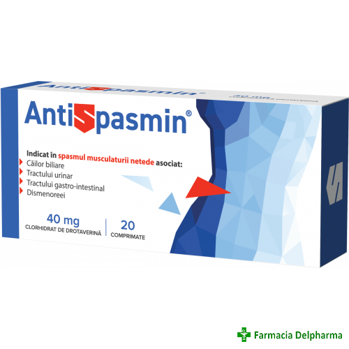 Antispasmin 40 mg x 20 compr., Biofarm