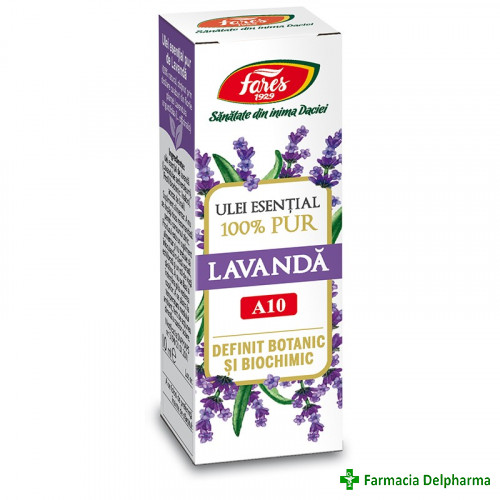 Ulei esential de lavanda A10 x 10 ml, Fares