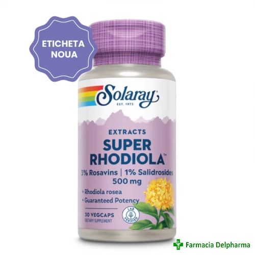 Super Rhodiola Solaray x 30 caps., Secom