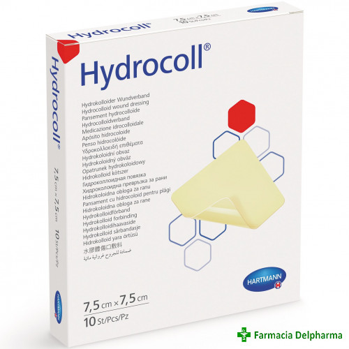 Hydrocoll pansament cu hidrocoloid 7.5 x 7.5 cm x 1 buc., Hartmann