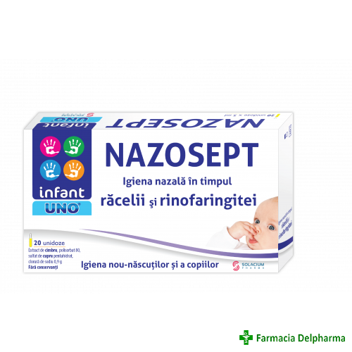 Nazosept Infant Uno x 20 monodoze, Solacium