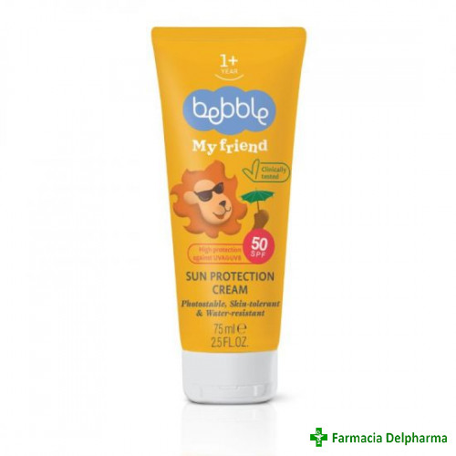 Crema pentru protectie solara SPF 50 My Friend x 75 ml, Bebble