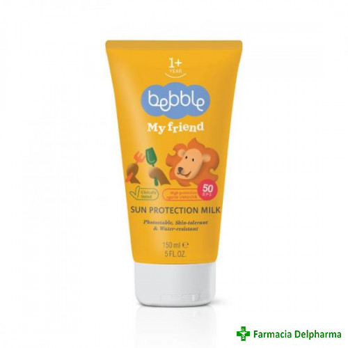 Lapte protectie solara SPF 50 My Friend x 150 ml, Bebble