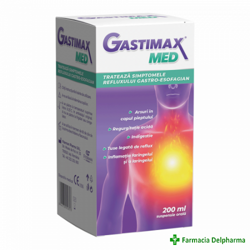 Gastimax Med suspensie orala x 200 ml, Fiterman