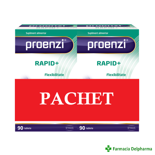 Proenzi Artrostop Rapid+ 2 x 90 compr. pachet avantajos, Walmark