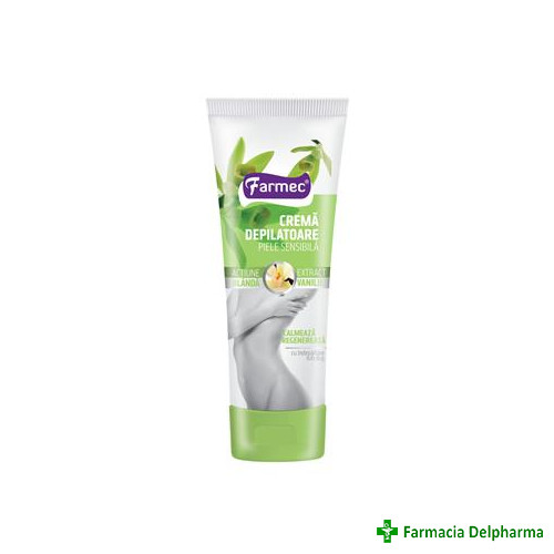 Crema depilatoare piele sensibila vanilie x 150 ml 822, Farmec