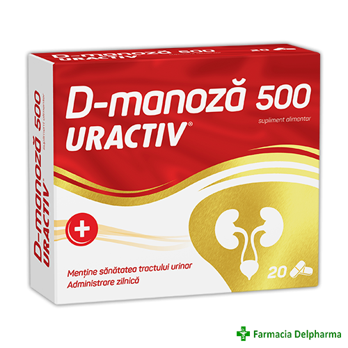 Uractiv D-manoza 500 mg x 20 caps., Terapia